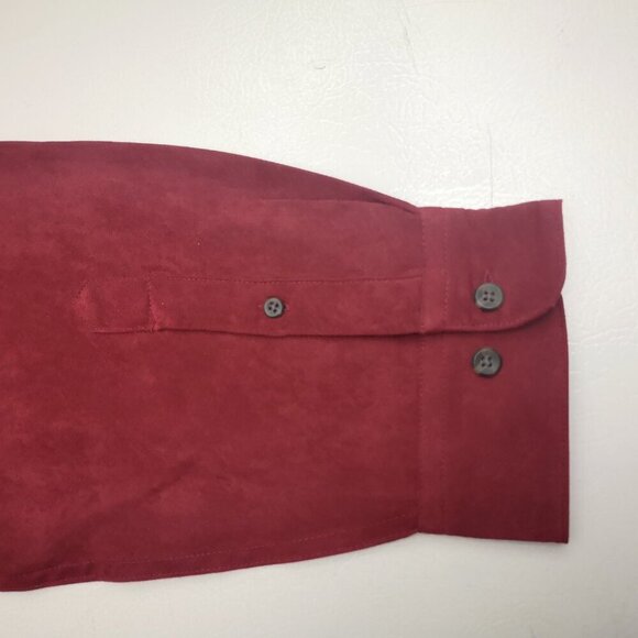NWT West Coast Connection Men's Size Large Red Button Front Shirt - Picture 5 of 11
